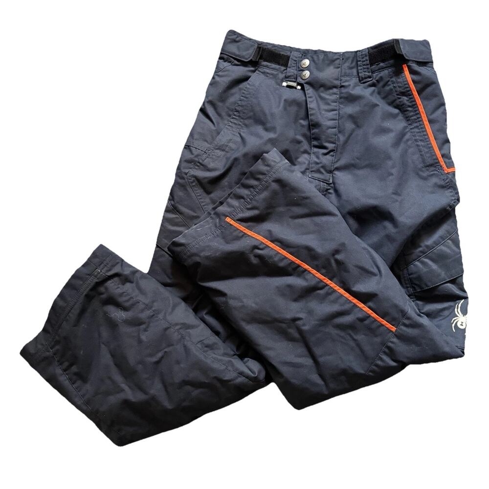 Spyder Snow Pants Kids Size XL/14 Black Vintage Good Condition